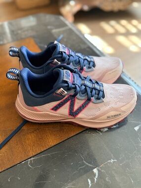 New Balance Pink and Navy Trail Running Sneakers